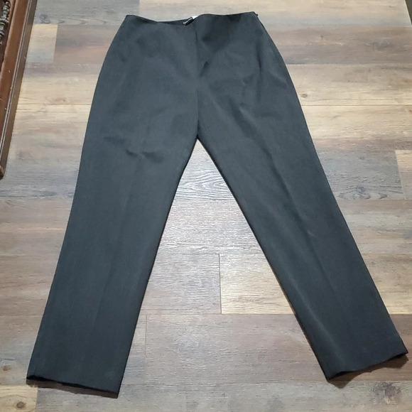 Clothes (real) Saks Fifth Avenue grey trouser slacks flat front - Picture 1 of 9